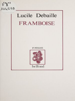 cover image of Framboise